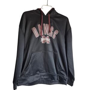 Dawg State Mississippi Champion Hoodie XL Black Maroon Kangaroo Pocket Sports